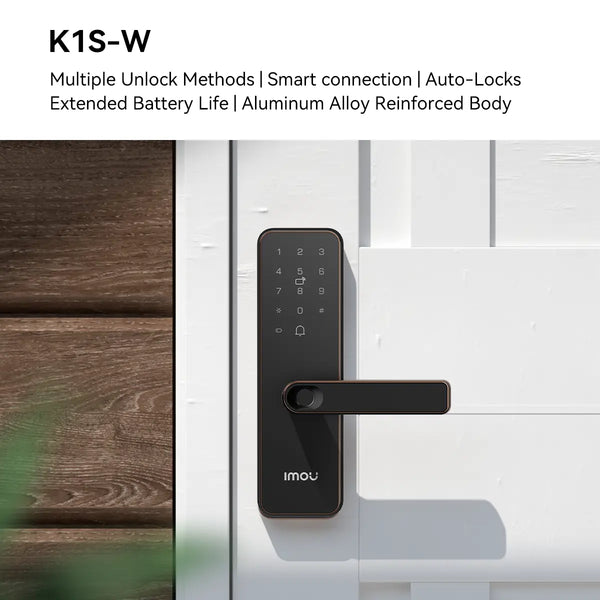 Imou K1S-W Smart Security Lock | Fingerprint, RFID Card, PIN Code