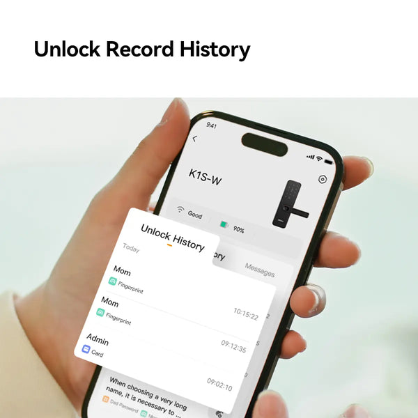 Imou K1S-W Smart Security Lock | Fingerprint, RFID Card, PIN Code