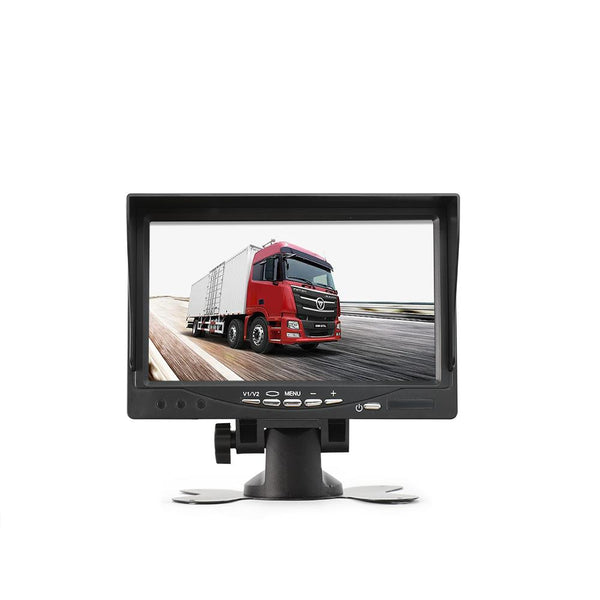 7inch stand alone monitor with sun visor 4 pin Aviation Connecter