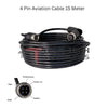 4 Pin Aviation Extension Cable 15 Meter