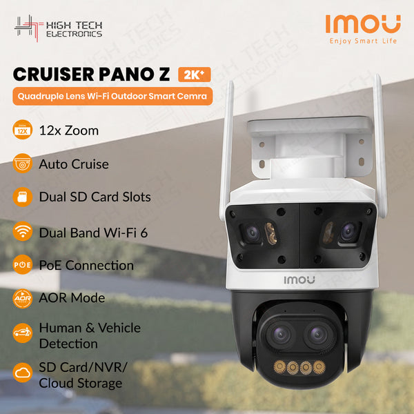 Imou Cruiser Pano Z3K - 4+4+5MP Quadruple - 12 x Zoom - Wi-Fi Outdoor Smart Security Camera