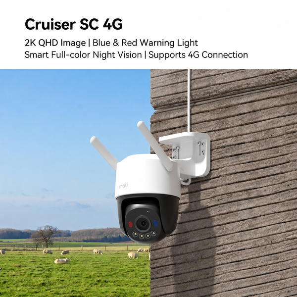 Imou Cruiser SC 2K - 3MP - 4G - SIM - Wired - Outdoor Smart Security Camera