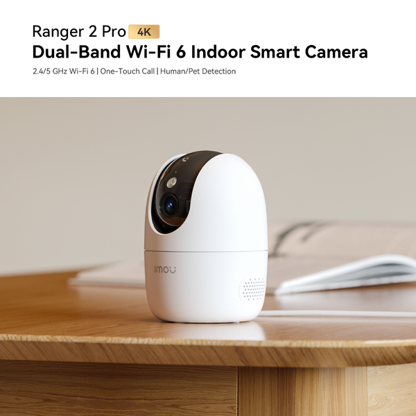 IMOU Ranger 2 Pro 4K - 8MP Wi-Fi Indoor Smart Security Camera