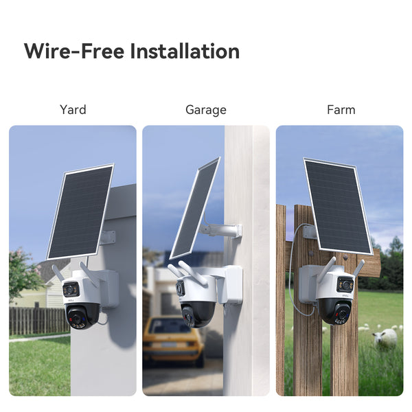 Imou AOV Dual 3K - 5MP + 5MP4G - SIM - WiFi - Solar - Battery Powered Outdoor Smart Security Camera