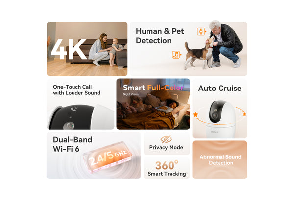 IMOU Ranger 2 Pro 4K - 8MP Wi-Fi Indoor Smart Security Camera
