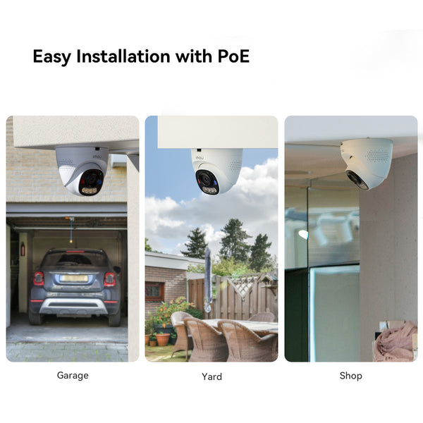 Imou PS8E 2K - 3MP Wired PoE Indoor & Outdoor Turret Camera