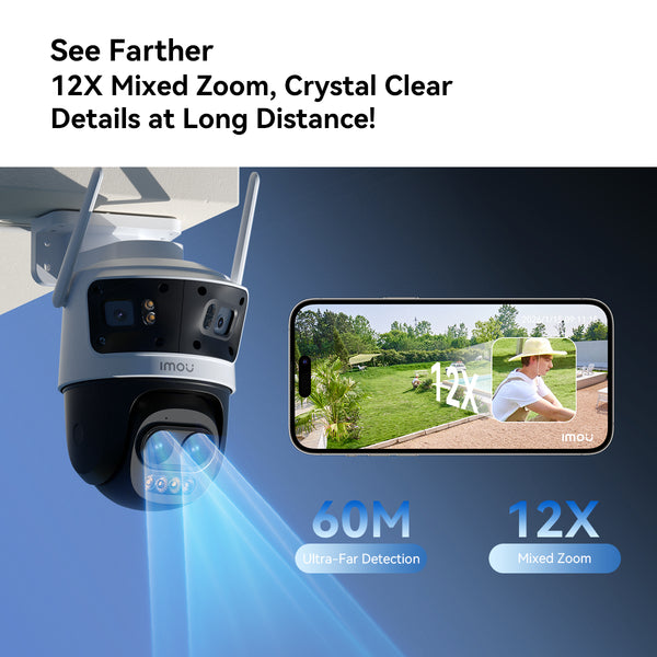 Imou Cruiser Pano Z3K - 4+4+5MP Quadruple - 12 x Zoom - Wi-Fi Outdoor Smart Security Camera