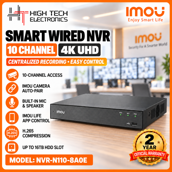 Imou 10-CH Wired Smart Network Video Recorder