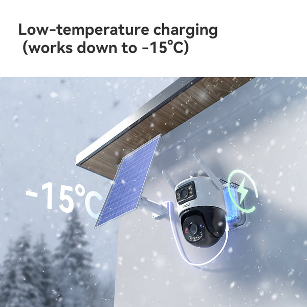 Imou AOV Dual 3K - 5MP + 5MP4G - SIM - WiFi - Solar - Battery Powered Outdoor Smart Security Camera