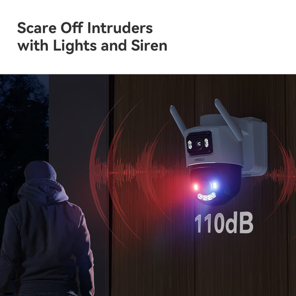 Imou AOV Dual 3K - 5MP + 5MP4G - SIM - WiFi - Solar - Battery Powered Outdoor Smart Security Camera