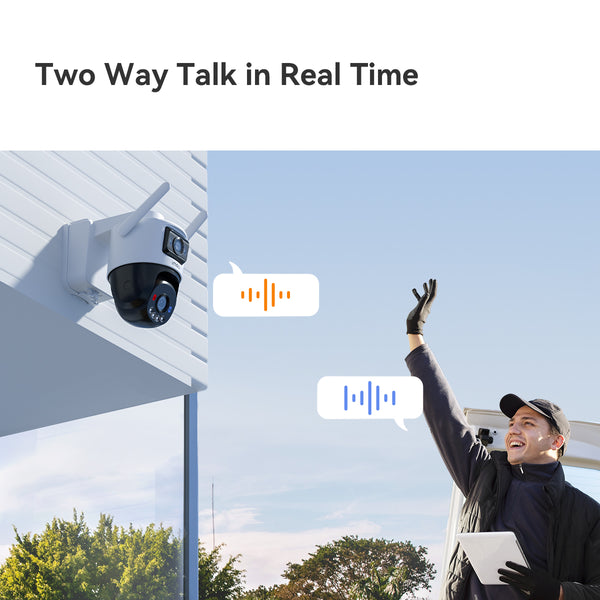 Imou AOV Dual 3K - 5MP + 5MP4G - SIM - WiFi - Solar - Battery Powered Outdoor Smart Security Camera