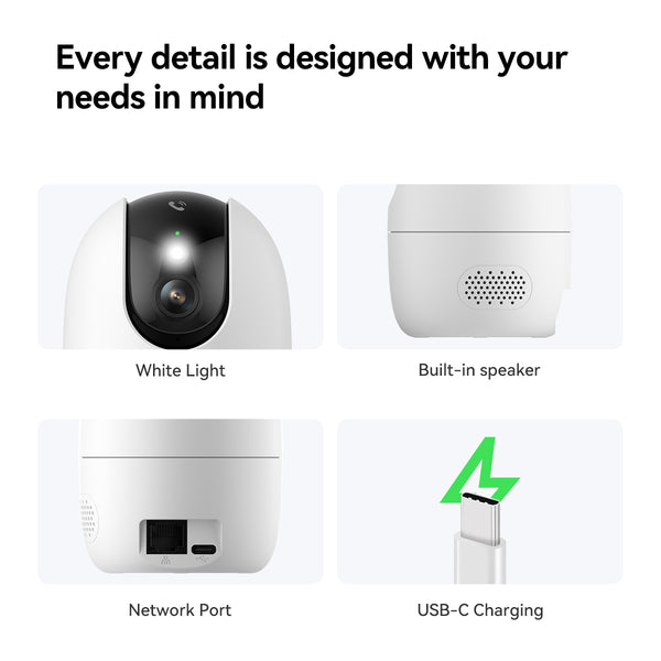 IMOU Ranger 2 Pro 2K - 3MP Wi-Fi Indoor Smart Security Camera