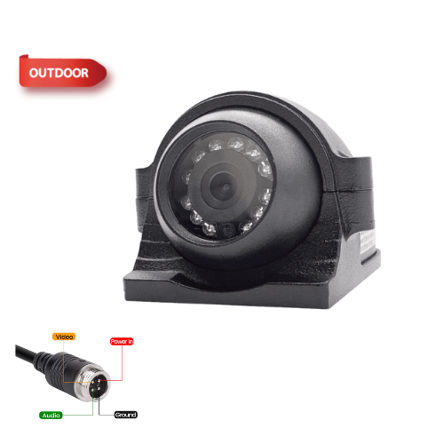 Side View AHD Camera 4 pin aviation