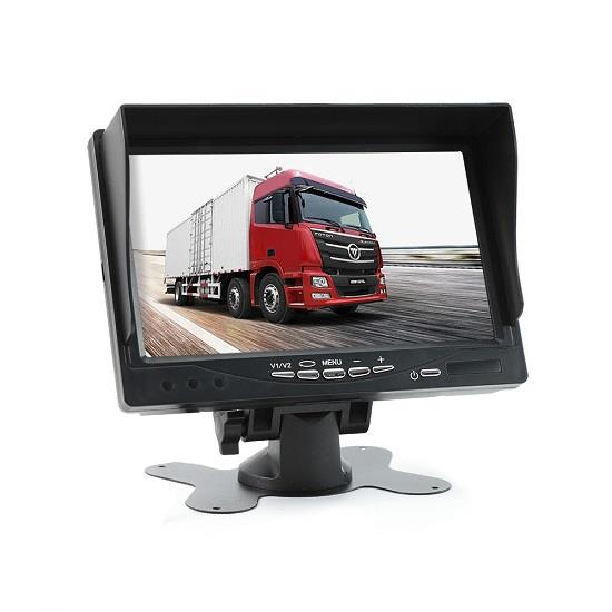 7inch stand alone monitor with sun visor 4 pin Aviation Connecter