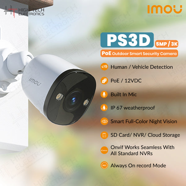 Imou PS3D 5MP - 3K PoE Outdoor Smart Camera