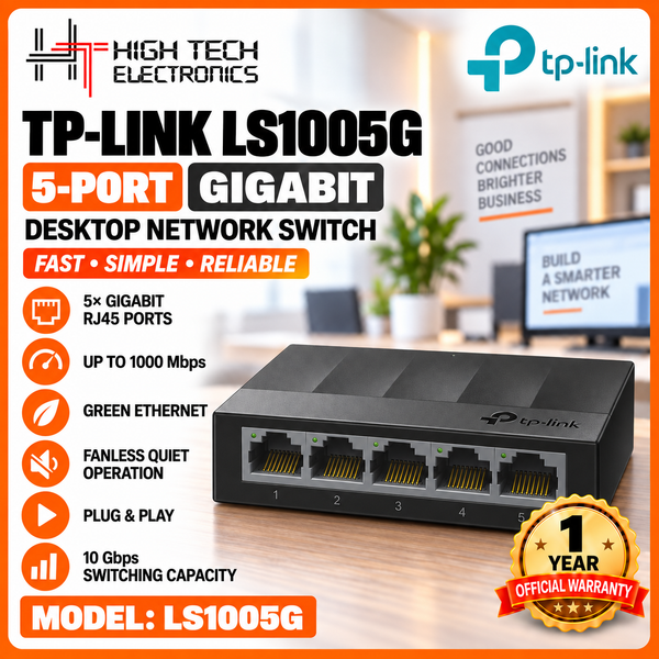 TP Link LS1005G 5-Port Gigabit Desktop NetworkSwitch