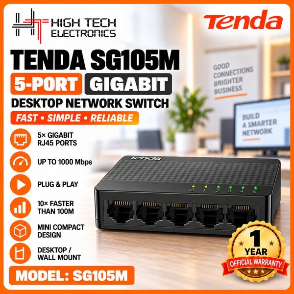Tenda SG105M 5-Port Gigabit Desktop NetworkSwitch